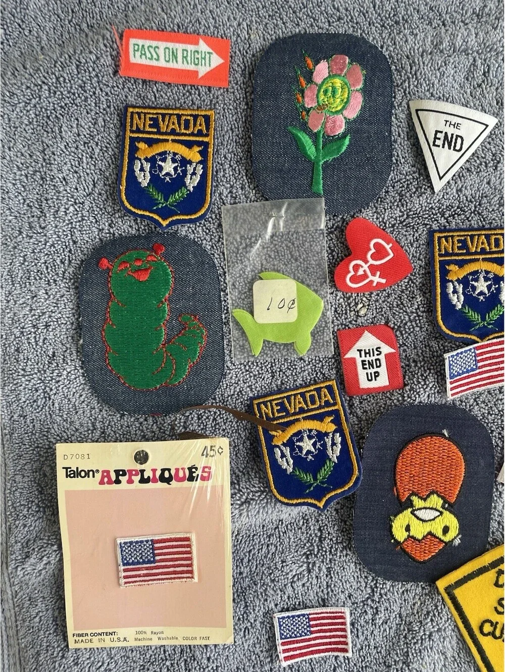 Vtg 1970-80s Embroidered Applique Patches Sew On Lot